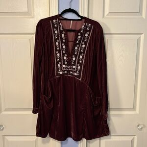 Free People Velvet Minidress